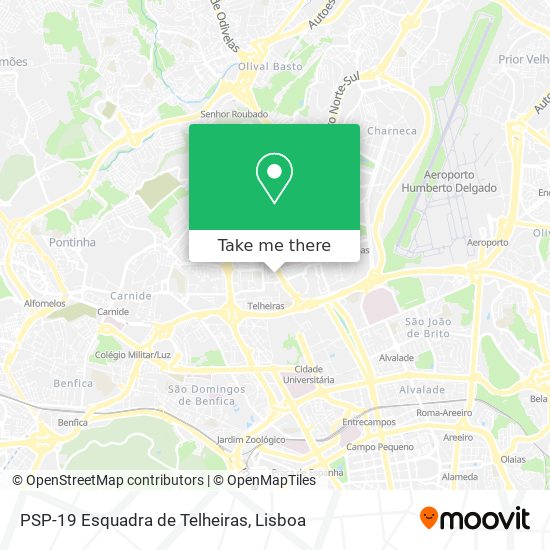 PSP-19 Esquadra de Telheiras map