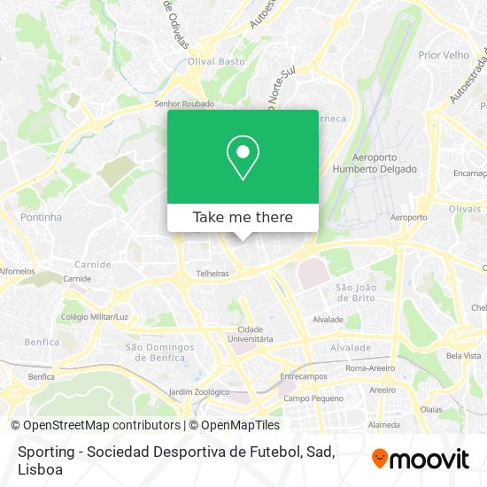 Sporting - Sociedad Desportiva de Futebol, Sad map