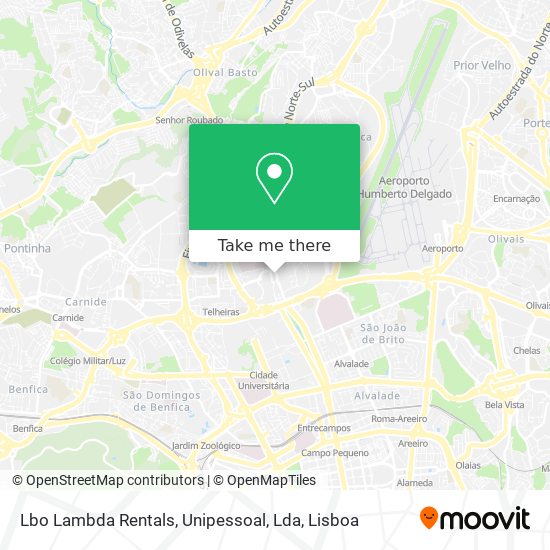 Lbo Lambda Rentals, Unipessoal, Lda map