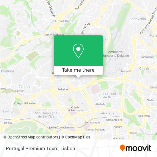 Portugal Premium Tours mapa