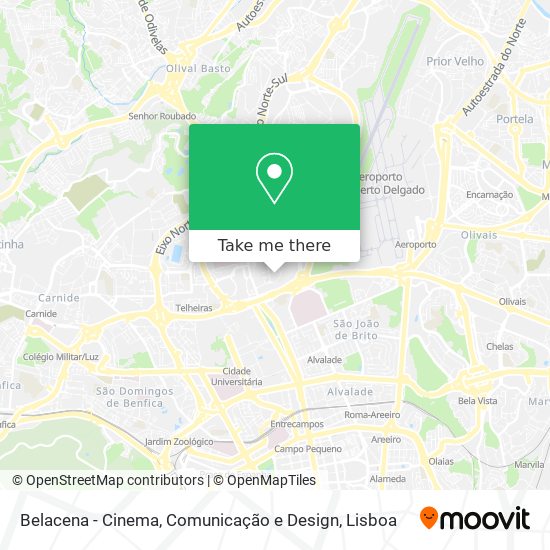 Belacena - Cinema, Comunicação e Design mapa