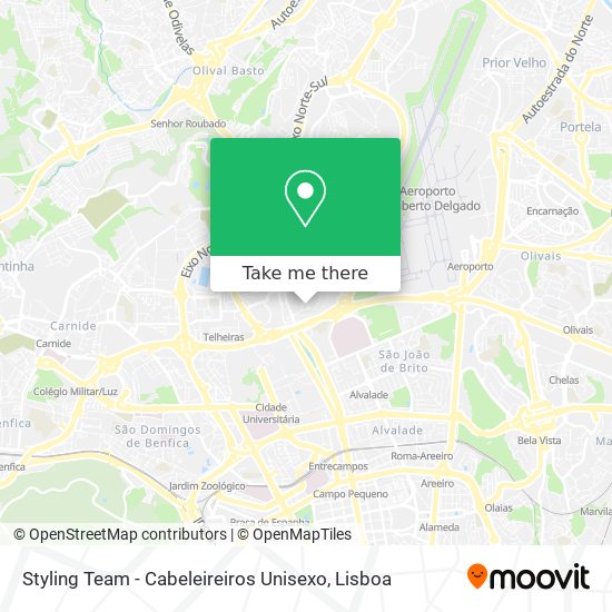 Styling Team - Cabeleireiros Unisexo map