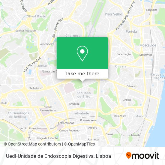 Uedl-Unidade de Endoscopia Digestiva mapa