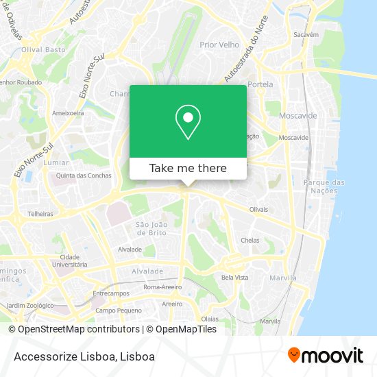 Accessorize Lisboa mapa