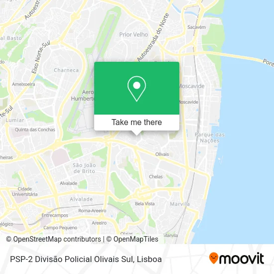 PSP-2 Divisão Policial Olivais Sul map