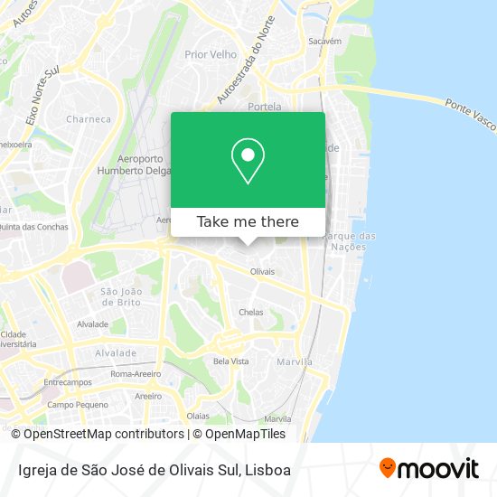 Igreja de São José de Olivais Sul map
