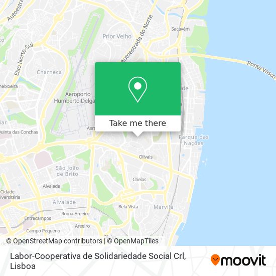 Labor-Cooperativa de Solidariedade Social Crl map