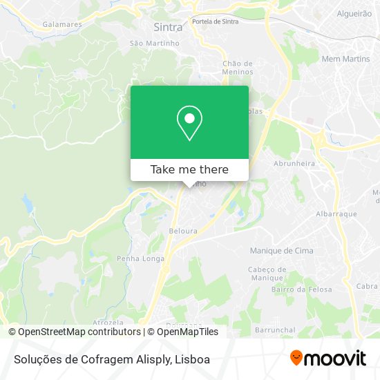 Soluções de Cofragem Alisply mapa