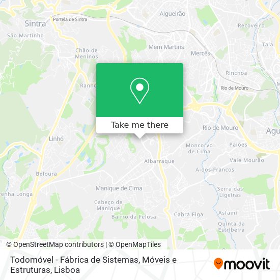 Todomóvel - Fábrica de Sistemas, Móveis e Estruturas mapa