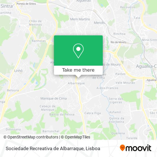 Sociedade Recreativa de Albarraque mapa