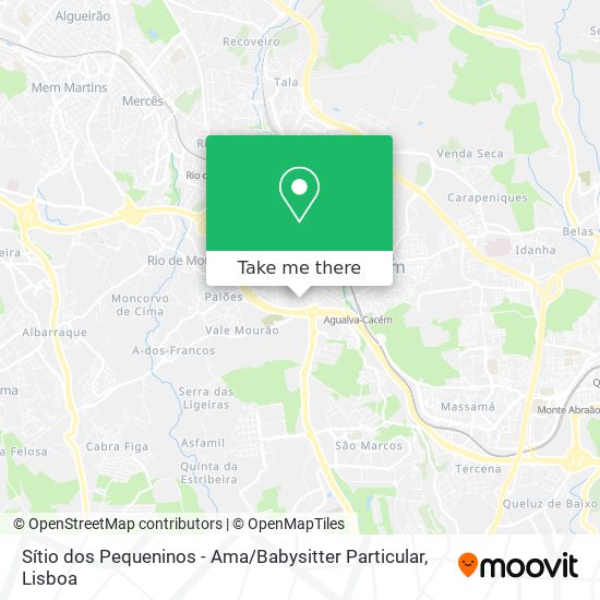 Sítio dos Pequeninos - Ama / Babysitter Particular map