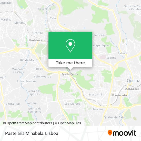 Pastelaria Minabela mapa