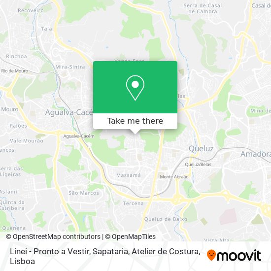 Linei - Pronto a Vestir, Sapataria, Atelier de Costura mapa