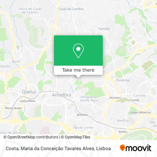 Costa, Maria da Conceição Tavares Alves map
