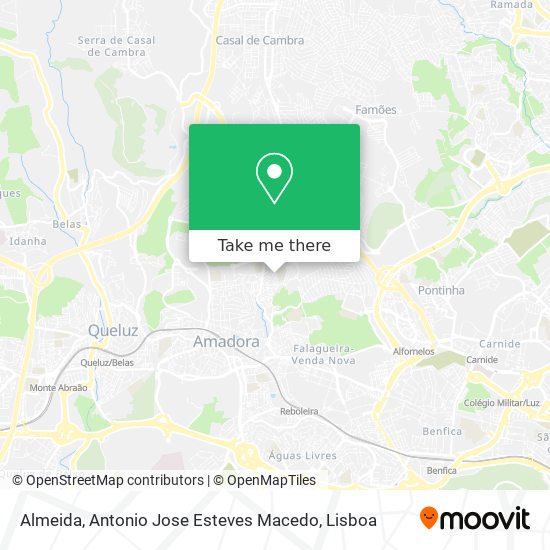 Almeida, Antonio Jose Esteves Macedo map