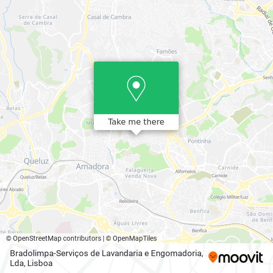 Bradolimpa-Serviços de Lavandaria e Engomadoria, Lda mapa