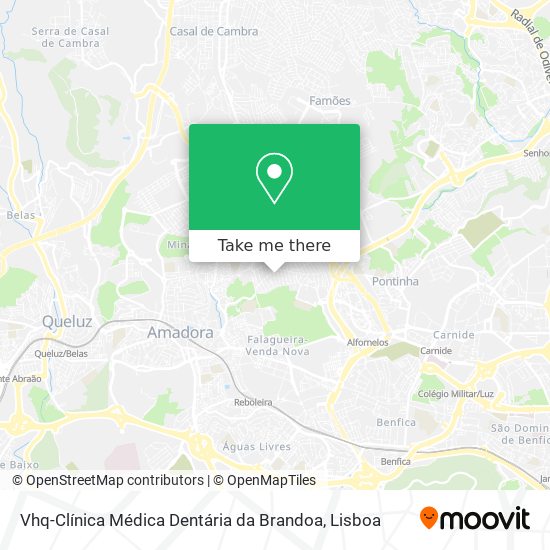 Vhq-Clínica Médica Dentária da Brandoa mapa