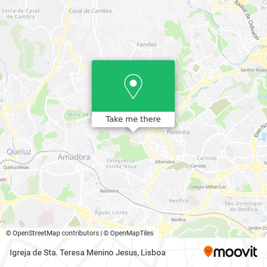 Igreja de Sta. Teresa Menino Jesus mapa