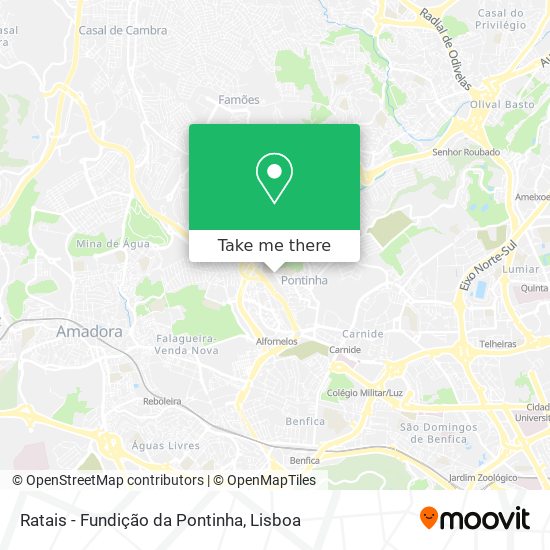 Ratais - Fundição da Pontinha map