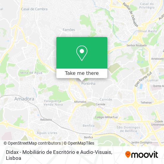 Didax - Mobiliário de Escritório e Audio-Visuais map