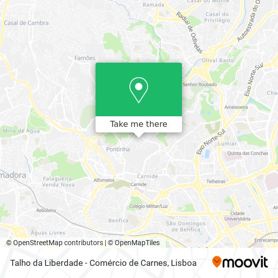 Talho da Liberdade - Comércio de Carnes mapa