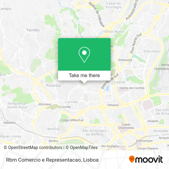 Rbm Comercio e Representacao map
