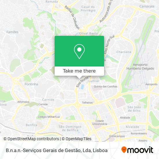 B.n.a.n.-Serviços Gerais de Gestão, Lda map