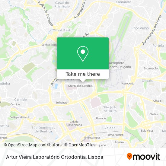 Artur Vieira Laboratório Ortodontia map