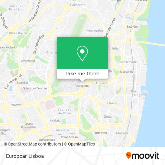 Europcar map