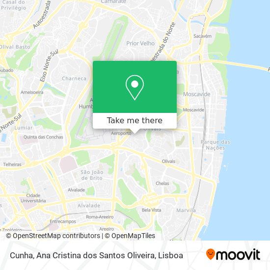 Cunha, Ana Cristina dos Santos Oliveira map