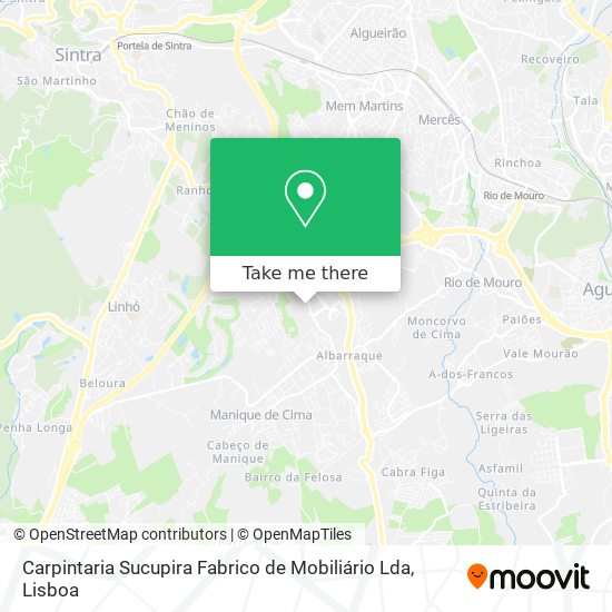 Carpintaria Sucupira Fabrico de Mobiliário Lda map