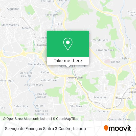 Serviço de Finanças Sintra 3 Cacém map