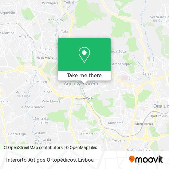 Interorto-Artigos Ortopédicos mapa