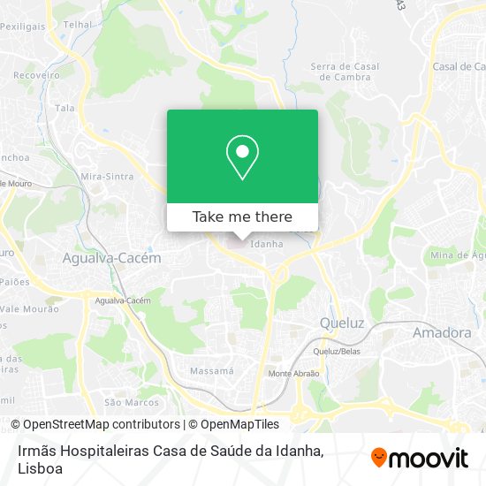 Irmãs Hospitaleiras Casa de Saúde da Idanha mapa