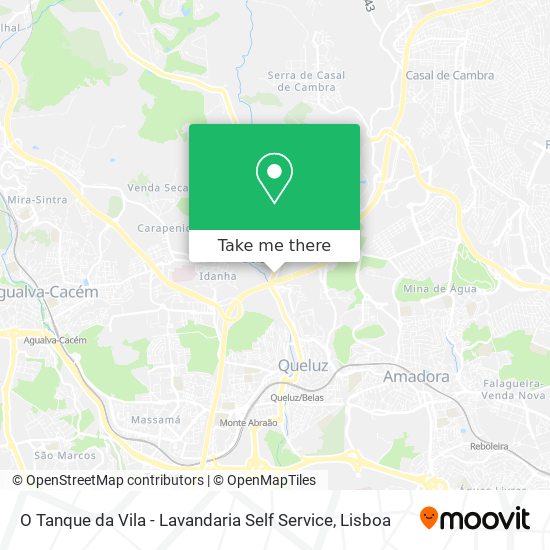 O Tanque da Vila - Lavandaria Self Service map