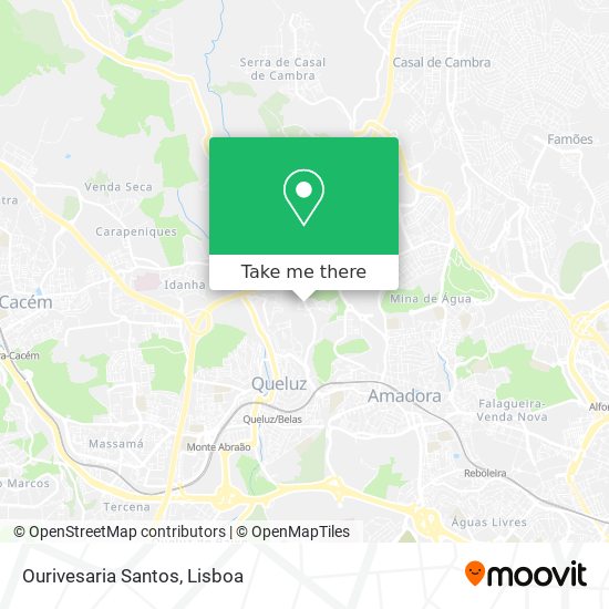 Ourivesaria Santos mapa