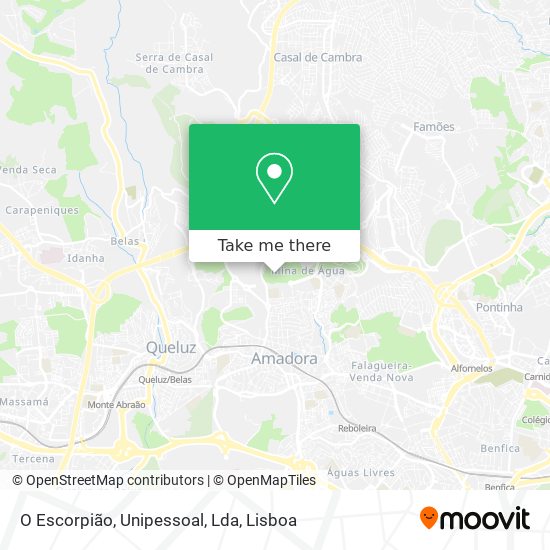 O Escorpião, Unipessoal, Lda mapa