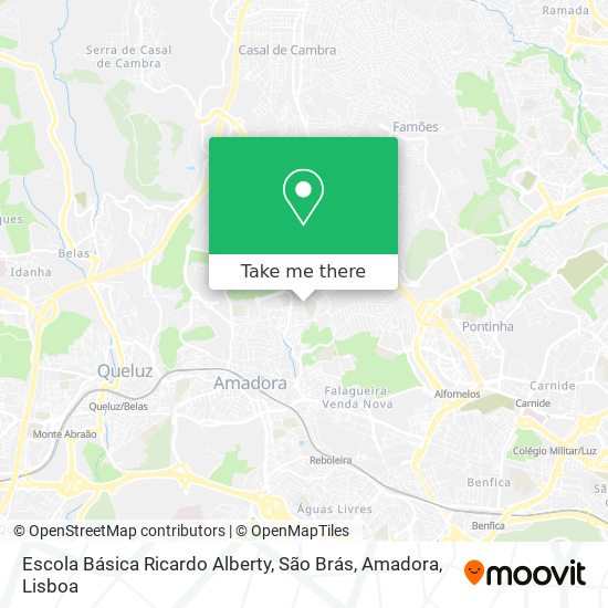 Escola Básica Ricardo Alberty, São Brás, Amadora map