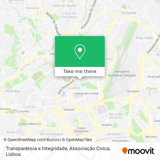 Transparência e Integridade, Associação Cívica mapa