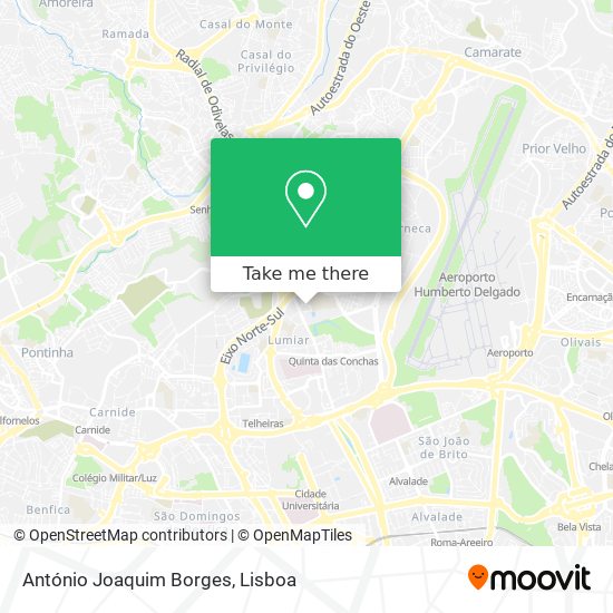 António Joaquim Borges map