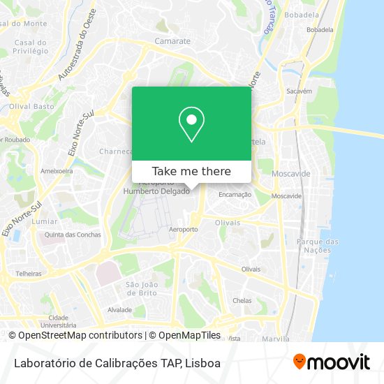 Laboratório de Calibrações TAP map