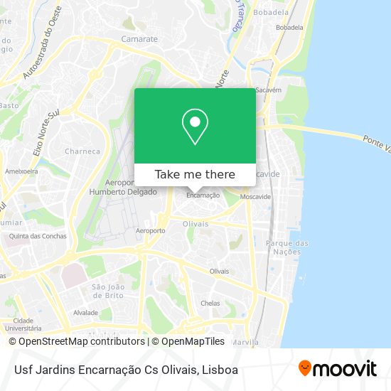 Usf Jardins Encarnação Cs Olivais map