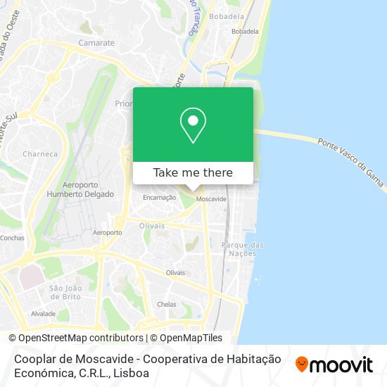 Cooplar de Moscavide - Cooperativa de Habitação Económica, C.R.L. map