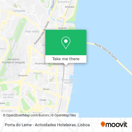 Porta do Leme - Actividades Hoteleiras mapa