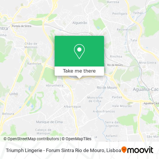 Triumph Lingerie - Forum Sintra Rio de Mouro mapa