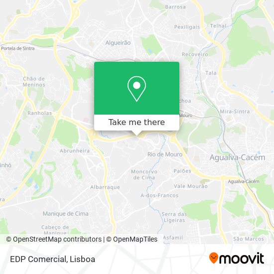 EDP Comercial map