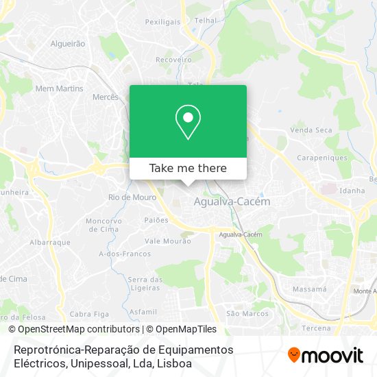 Reprotrónica-Reparação de Equipamentos Eléctricos, Unipessoal, Lda mapa