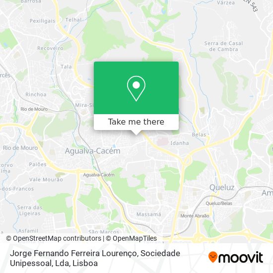 Jorge Fernando Ferreira Lourenço, Sociedade Unipessoal, Lda mapa