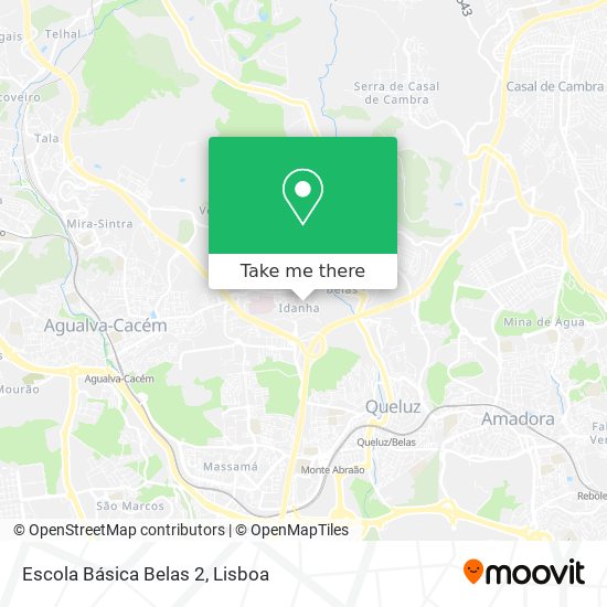 Escola Básica Belas 2 mapa