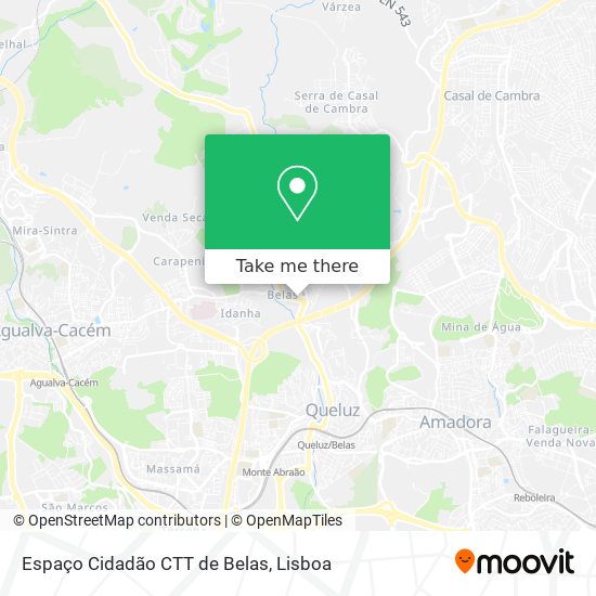 Espaço Cidadão CTT de Belas map